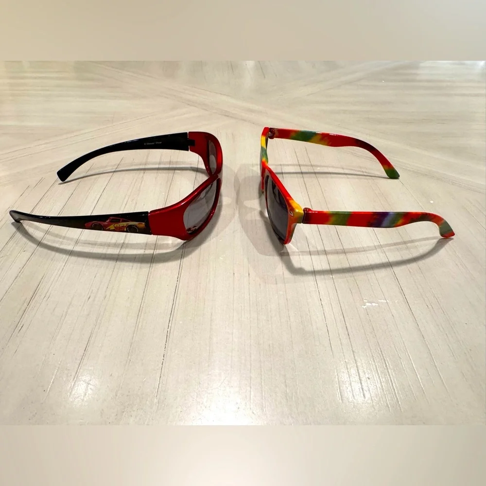 Sunglasses Bundle for Toddlers– Disney Cars & Tie-Dye – UVA/UVB Protection
